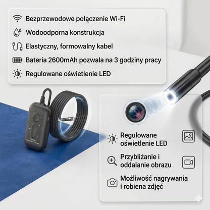 DeepVision™ - Kamera endoskopowa WiFi