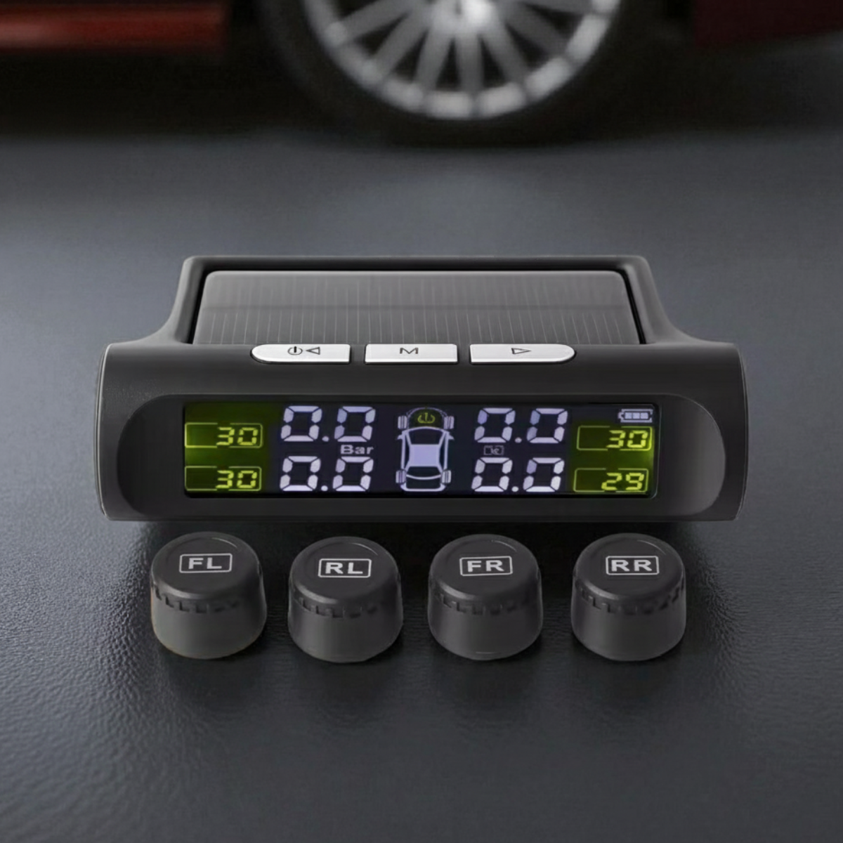TireGuard™ – Solarny Czujnik Ciśnienia TPMS do Opon