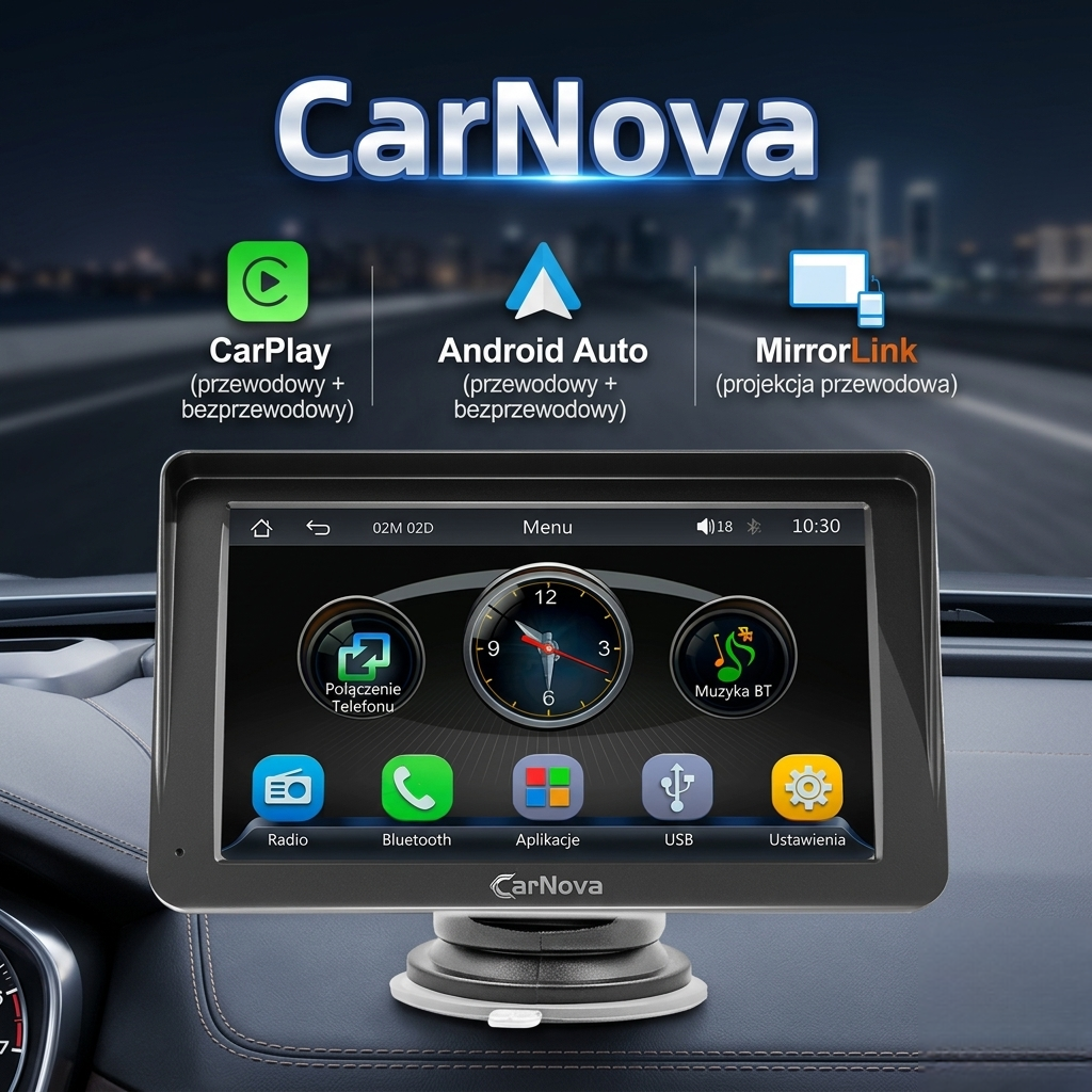 CarNova™ - Smart Display do Samochodu 7"